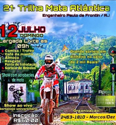 15º Encontro de Trilheiros - Moto Trilha Botuverá - One Ticket